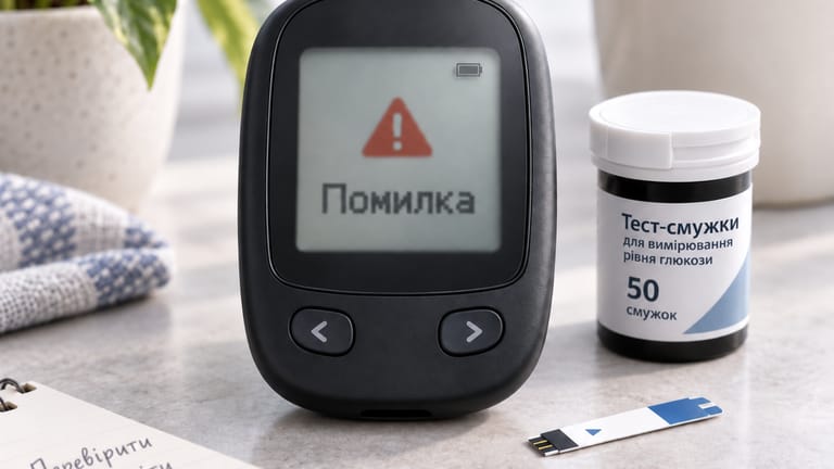 Помилки глюкометра: причини та що робити